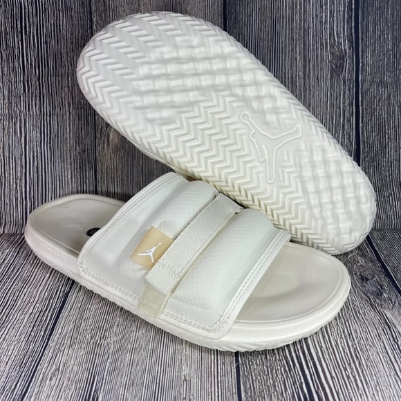 Jordan Super Play Slides Sandals Coconut Milk Men's Size 40🌴✌️ - Picture 1 of 10